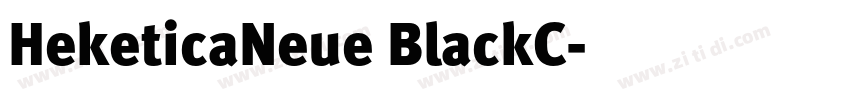 HeketicaNeue BlackC字体转换
